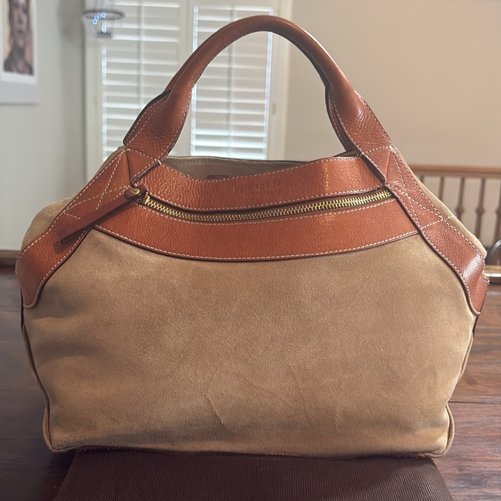 KATE SPADE Vintage Suede/Leather Satchel